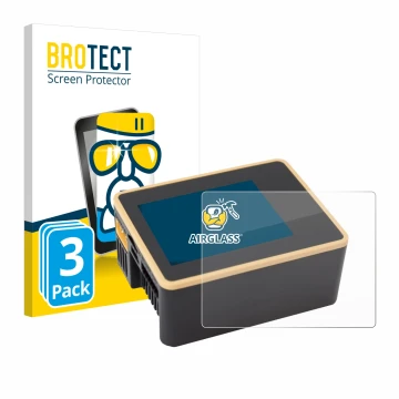 Face avant d’un emballage produit avec le logo de la marque BROTECT. À côté, l’appareil Junsi iCharger X6 est représenté avec 