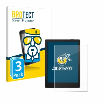 Face avant d’un emballage produit avec le logo de la marque BROTECT. À côté, l’appareil Boox Go 6 est représenté avec la prote