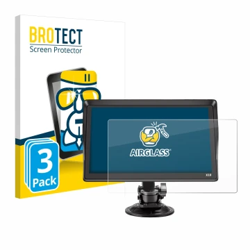 Face avant d’un emballage produit avec le logo de la marque BROTECT. À côté, l’appareil Xgody X10 9