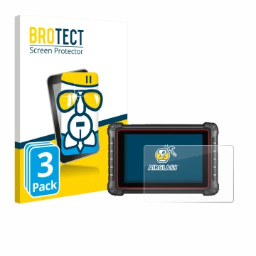 Face avant d’un emballage produit avec le logo de la marque BROTECT. À côté, l’appareil Autel MK900BT est représenté avec la p