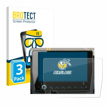 Face avant d’un emballage produit avec le logo de la marque BROTECT. À côté, l’appareil Xzent F-285 est représenté avec la pro