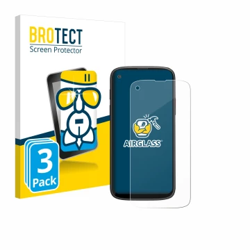 Face avant d’un emballage produit avec le logo de la marque BROTECT. À côté, l’appareil Unihertz Jelly Max est représenté avec