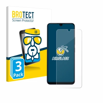 Face avant d’un emballage produit avec le logo de la marque BROTECT. À côté, l’appareil Xiaomi Redmi 14C est représenté avec l