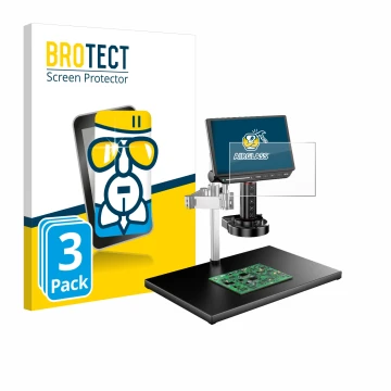 Face avant d’un emballage produit avec le logo de la marque BROTECT. À côté, l’appareil Tomlov TM4K-AF-MAX est représenté avec