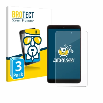 Face avant d’un emballage produit avec le logo de la marque BROTECT. À côté, l’appareil Nokia T10 (portrait) est représenté av