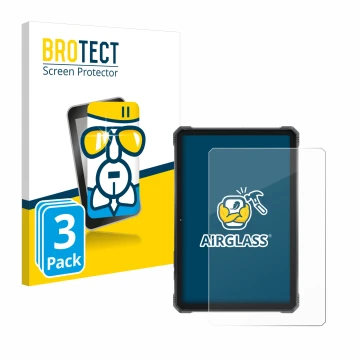 Face avant d’un emballage produit avec le logo de la marque BROTECT. À côté, l’appareil Hotwav R9 Pro est représenté avec la p