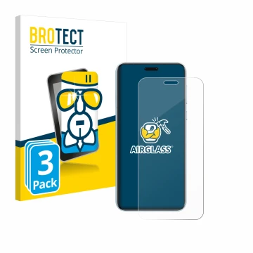 Face avant d’un emballage produit avec le logo de la marque BROTECT. À côté, l’appareil Honor Magic 7 RSR Porsche Design est r