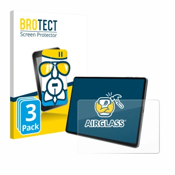 Face avant d’un emballage produit avec le logo de la marque BROTECT. À côté, l’appareil Terra Pad 1007 10.95