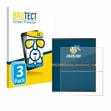 Face avant d’un emballage produit avec le logo de la marque BROTECT. À côté, l’appareil Uperfect UStation Delta Max 18.5