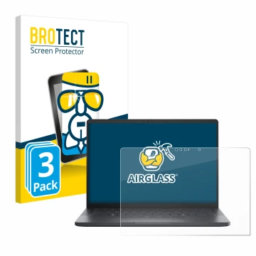 Face avant d’un emballage produit avec le logo de la marque BROTECT. À côté, l’appareil Dell Pro 13 Premium est représenté ave