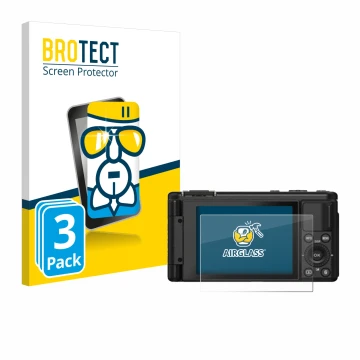Face avant d’un emballage produit avec le logo de la marque BROTECT. À côté, l’appareil Yashica City 200 est représenté avec l