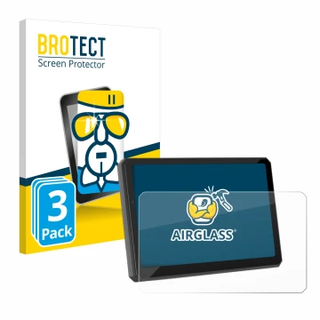 Face avant d’un emballage produit avec le logo de la marque BROTECT. À côté, l’appareil Carpuride W712D 7