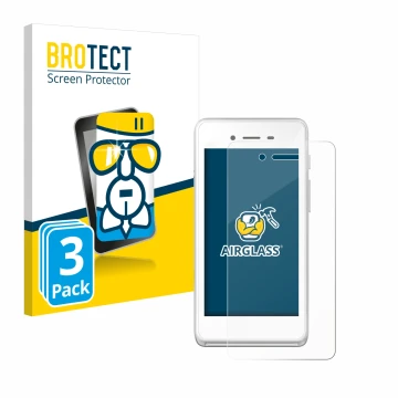 Face avant d’un emballage produit avec le logo de la marque BROTECT. À côté, l’appareil Pax A50 wallee est représenté avec la 