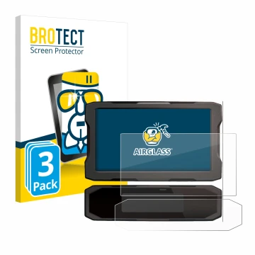 Face avant d’un emballage produit avec le logo de la marque BROTECT. À côté, l’appareil Honda NT 1100 2021 est représenté avec