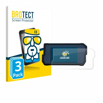 Face avant d’un emballage produit avec le logo de la marque BROTECT. À côté, l’appareil KTM 390 / 890 Adventure 2020+ est repr