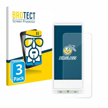 Face avant d’un emballage produit avec le logo de la marque BROTECT. À côté, l’appareil Clover Flex est représenté avec la pro