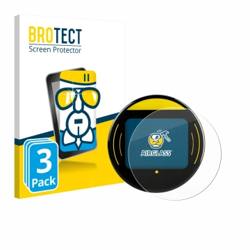 Face avant d’un emballage produit avec le logo de la marque BROTECT. À côté, l’appareil Nayax Onyx est représenté avec la prot