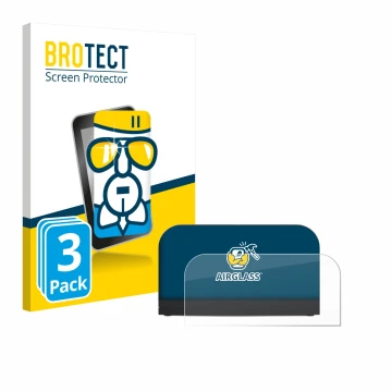 Face avant d’un emballage produit avec le logo de la marque BROTECT. À côté, l’appareil Nintendo Switch 2 Station est représen