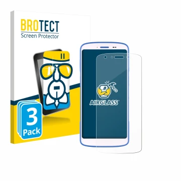 Face avant d’un emballage produit avec le logo de la marque BROTECT. À côté, l’appareil Zebra HC 25 est représenté avec la pro