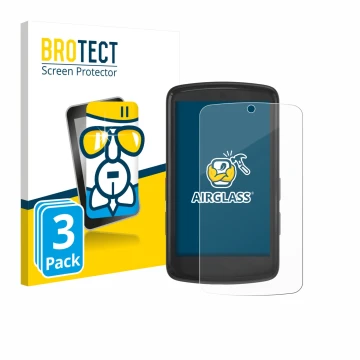 Face avant d’un emballage produit avec le logo de la marque BROTECT. À côté, l’appareil Bryton Rider S810 est représenté avec 