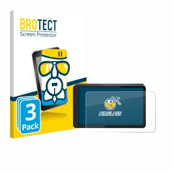 Face avant d’un emballage produit avec le logo de la marque BROTECT. À côté, l’appareil CARabc DB601 est représenté avec la pr