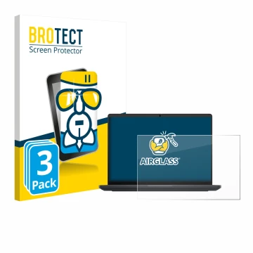 Face avant d’un emballage produit avec le logo de la marque BROTECT. À côté, l’appareil Dell Pro Max 16 est représenté avec la