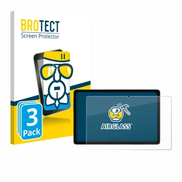 Face avant d’un emballage produit avec le logo de la marque BROTECT. À côté, l’appareil ZTE Blade X10 II est représenté avec l