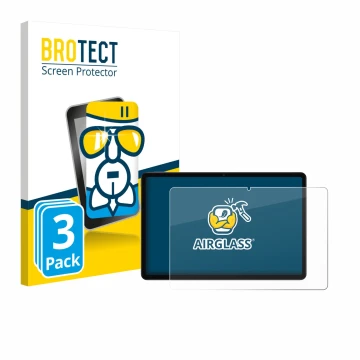 Face avant d’un emballage produit avec le logo de la marque BROTECT. À côté, l’appareil Xiaomi Redmi Pad 2 est représenté avec