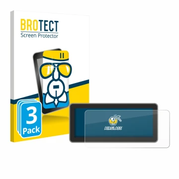 Face avant d’un emballage produit avec le logo de la marque BROTECT. À côté, l’appareil Vantrue Nexus 4 Pro est représenté ave