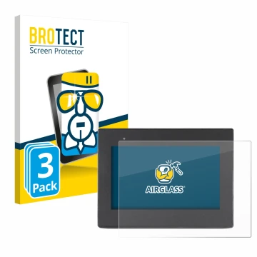 Face avant d’un emballage produit avec le logo de la marque BROTECT. À côté, l’appareil Weintek cMT2078x est représenté avec l