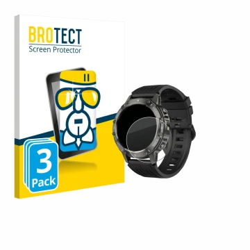 Face avant d’un emballage produit avec le logo de la marque BROTECT. À côté, l’appareil TIMU S81 1.39