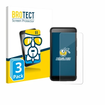 Face avant d’un emballage produit avec le logo de la marque BROTECT. À côté, l’appareil SkyCaddie Pro 4X est représenté avec l