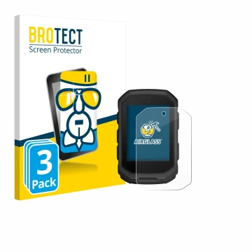 Face avant d’un emballage produit avec le logo de la marque BROTECT. À côté, l’appareil Garmin Edge MTB est représenté avec la