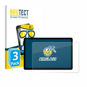 Face avant d’un emballage produit avec le logo de la marque BROTECT. À côté, l’appareil Doogee Tab G6 est représenté avec la p