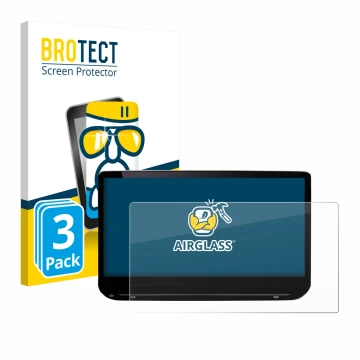 Face avant d’un emballage produit avec le logo de la marque BROTECT. À côté, l’appareil Skoda Octavia Combi Selection 13