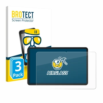 Face avant d’un emballage produit avec le logo de la marque BROTECT. À côté, l’appareil Doogee V Pad 12