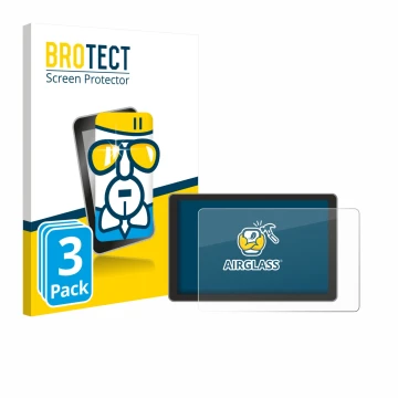 Face avant d’un emballage produit avec le logo de la marque BROTECT. À côté, l’appareil Victron Energy GX Touch 70 BPP90045507
