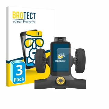 Face avant d’un emballage produit avec le logo de la marque BROTECT. À côté, l’appareil PowaKaddy CT12 GPS est représenté avec