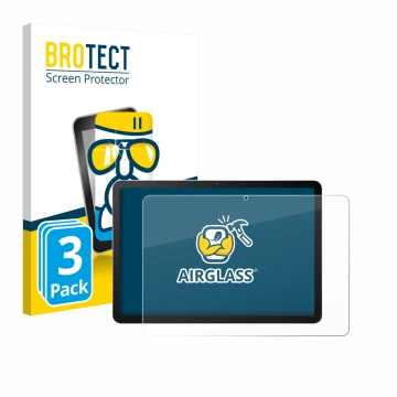Face avant d’un emballage produit avec le logo de la marque BROTECT. À côté, l’appareil Wacom MovinkPad 11 est représenté avec