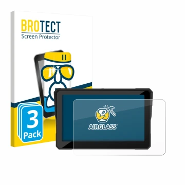 Face avant d’un emballage produit avec le logo de la marque BROTECT. À côté, l’appareil Carpuride W702S Pro 7