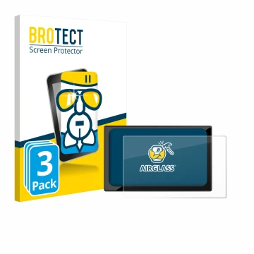 Face avant d’un emballage produit avec le logo de la marque BROTECT. À côté, l’appareil Carpuride V9 9