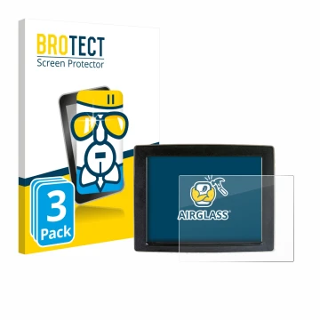 Face avant d’un emballage produit avec le logo de la marque BROTECT. À côté, l’appareil John Deere GreenStar est représenté av