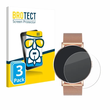 Face avant d’un emballage produit avec le logo de la marque BROTECT. À côté, l’appareil Levowatch Eve 1.3