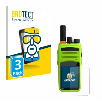 Face avant d’un emballage produit avec le logo de la marque BROTECT. À côté, l’appareil Talkpod N58 Plus est représenté avec l