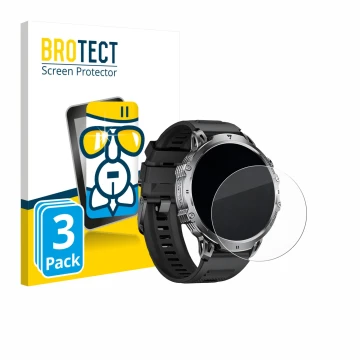 Face avant d’un emballage produit avec le logo de la marque BROTECT. À côté, l’appareil LIGE EF13 1.85