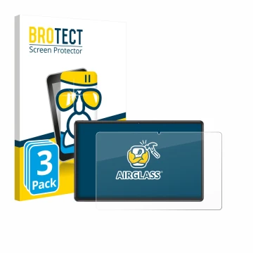 Face avant d’un emballage produit avec le logo de la marque BROTECT. À côté, l’appareil ZIOVO Z118 10.1