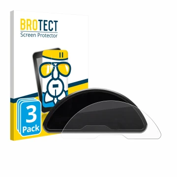 Face avant d’un emballage produit avec le logo de la marque BROTECT. À côté, l’appareil motogadget motoscope pro est représent