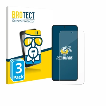Face avant d’un emballage produit avec le logo de la marque BROTECT. À côté, l’appareil TCL NXTPAPER 60 Ultra est représenté a
