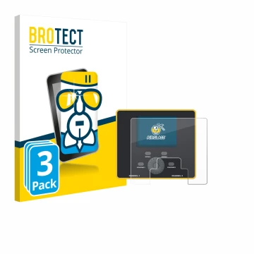 Face avant d’un emballage produit avec le logo de la marque BROTECT. À côté, l’appareil Junsi iCharger DX12 est représenté ave