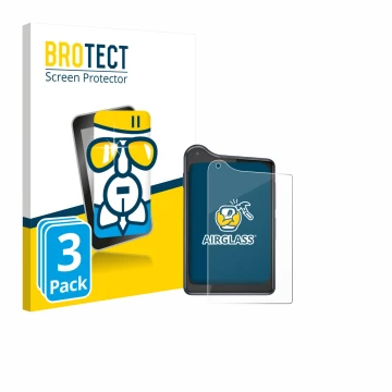 Face avant d’un emballage produit avec le logo de la marque BROTECT. À côté, l’appareil Xiaomi Qin K25 est représenté avec la 